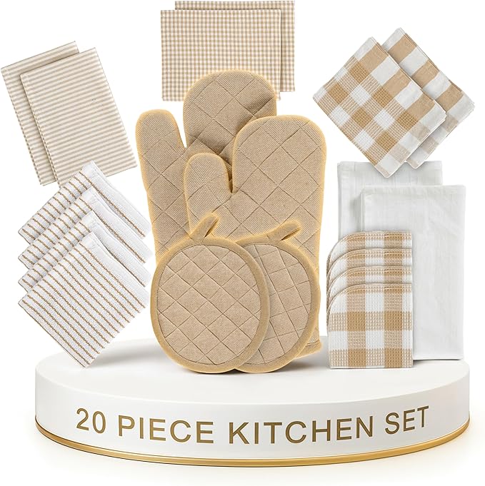 LANE LINEN 20 Piece Kitchen Dish Cloths Set