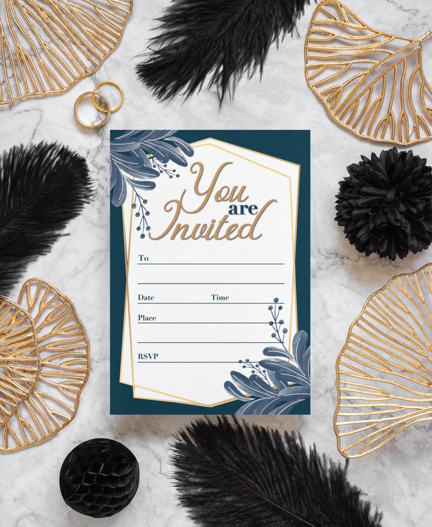 Stonehouse Collection | You Are Invited Formal Fill-in Party Invitations With Envelopes | 25 Invites & Envelopes | Wedding, Baby Shower, Rehearsal Dinner, Birthday Party (Formal Your Invited)