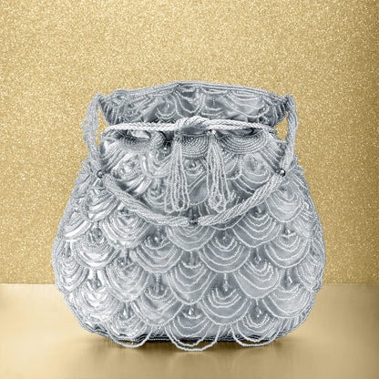 Aheli Potli Bags Gift for Women Evening Bag Clutch Ethnic Bride Purse with Drawstring