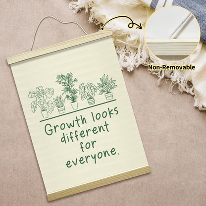 Mental Health Poster Hanger Frame-Growth Looks Different for Everyone, Affirmations Posters Canvas Wall Art for Therapy Counseling Office Classroom Decor, 12x16 Inches -021
