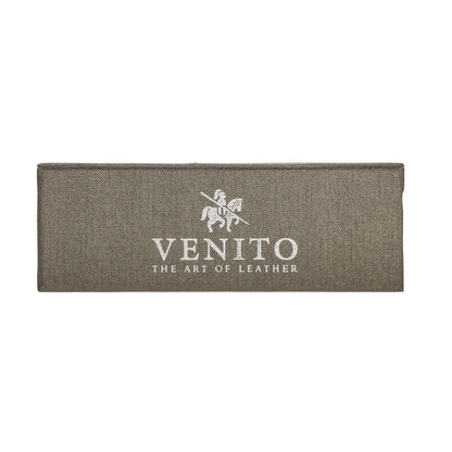 Venito Sarno for Apple Watch Band 41mm 40mm 38mm Handmade Premium Leather Watch Band Compatible with iWatch Series 10 9 8 7 6 5 4 3 2 1 SE (Antique Brown w/Silver Stainless Steel Hardware)
