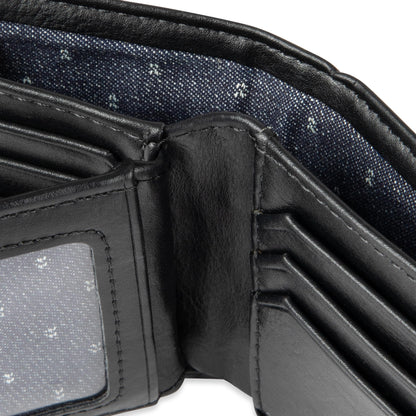 Levi's Men's Extra Capacity Slimfold Wallet, Charcoal Black, One Size