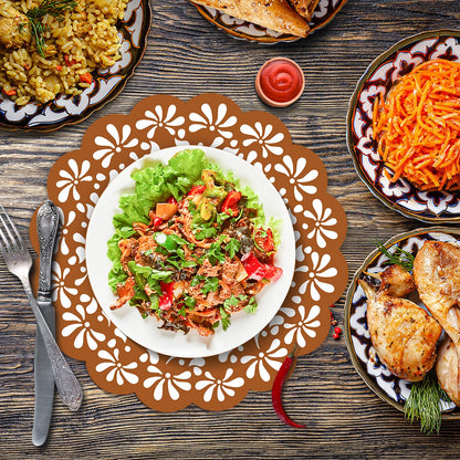 50 Pack Disposable Paper Mexicanos Placemats Table Mats 13.4 Inch Place Mats for Mexican Holiday Party Kitchen Dining Table Decoration