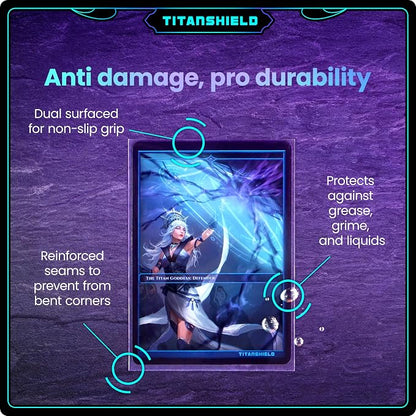 TitanShield Premium Card Sleeves | Compatible with Pokemon, One Piece, Lorcana, Flesh & Blood, & Magic The Gathering MTG | (150 Sleeves - Standard) (30, Clear, Standard | 66x91mm)