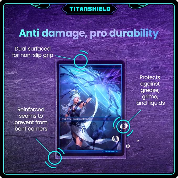 TitanShield Premium Card Sleeves | Compatible with Pokemon, One Piece, Lorcana, Flesh & Blood, & Magic The Gathering MTG | (150 Sleeves - Standard) (3, Clear, Standard | 66x91mm)