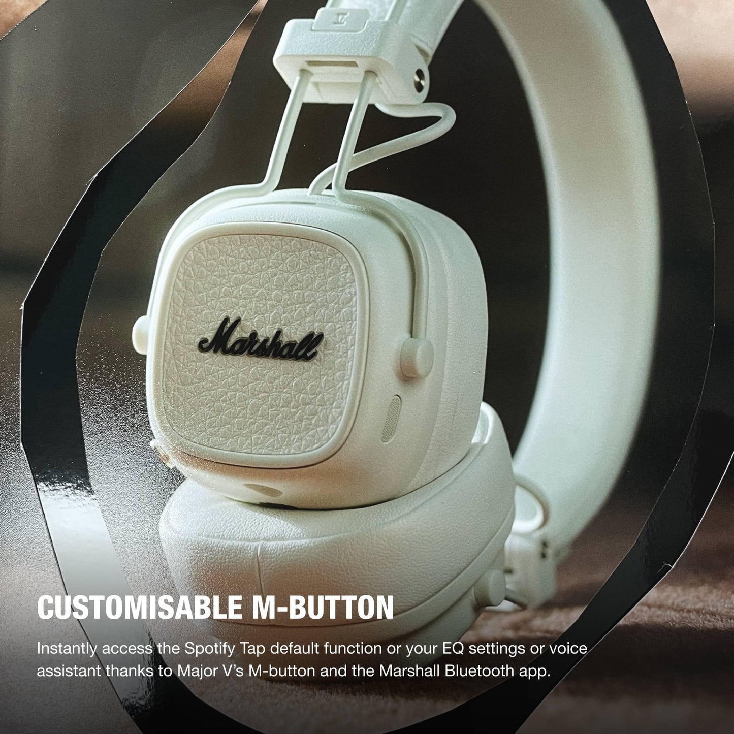 Marshall Major V On-Ear Wireless Bluetooth Headphone - Cream