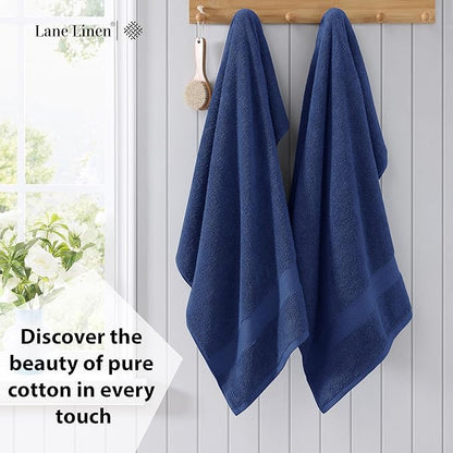 LANE LINEN 100% Cotton Bath Sheets 4 Pack