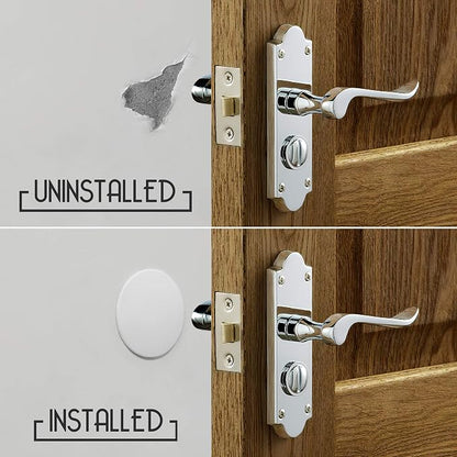 Door Stoppers - Large 3.15" (8 Pack) - Door Stoppers for Wall with Strong Back Adhesive - Quiet and Shock Absorbent Silicone Wall Protectors from Door Knobs - Protects Every Surface - White
