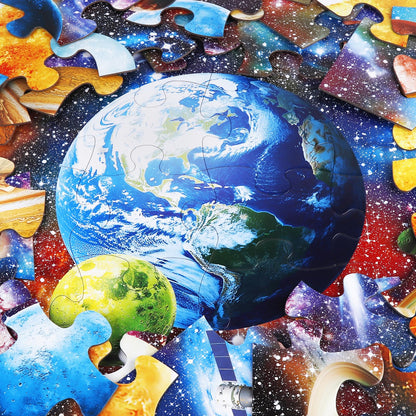 Jumbo Floor Puzzle for Kids,48 Piece Solar System Planet Large Jigsaw Puzzles for Toddler Ages 3-5,Preschool Educational Learning Space Toys,Easter Gift for Boys & Girls Ages 4-8