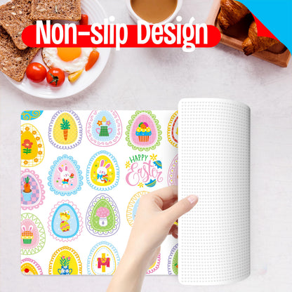 6 Pack Placemats for Kids, Non-Slip Washable Table Mats, Reusable Holiday Themed Dining Mats - Christmas, Halloween, Thanksgiving, Easter, Educational Placemats for Home, Classroom, Nursery
