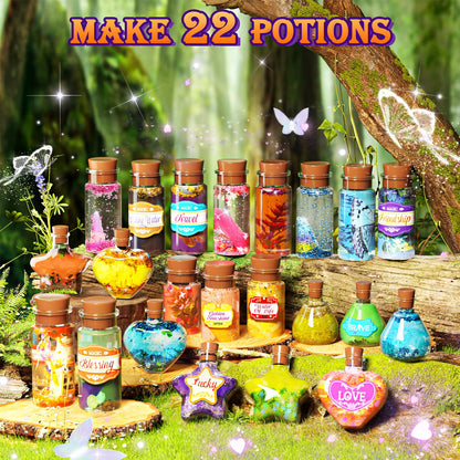 Magic Potion Kit for Girls,22 Potions Magic Mix Set for Kids 6 7 8 9 10 11 12 Years Mystery Potion Making kit Art Craft Kit Gifts Toys for Christmas Halloween Birthday