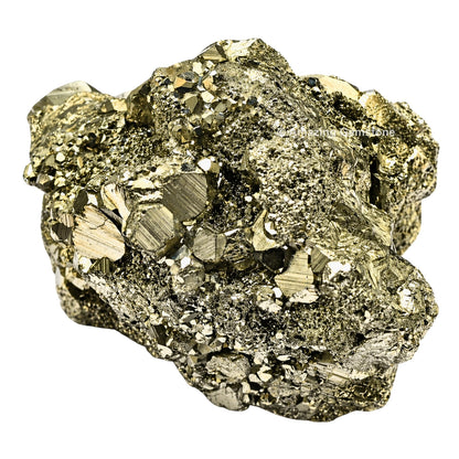 Amazing Gemstone Small Pyrite Crystal Stone Cluster Samples - Extra Large High Energy Natural Iron Pyrite Stone Pirita Piedra Original with Healing Properties (Upto 40 Gram)