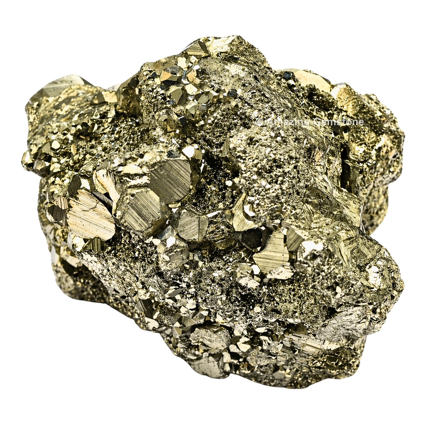 Amazing Gemstone Large Pyrite Crystal Stone Cluster Samples - Extra Large High Energy Natural Iron Pyrite Stone Pirita Piedra Original with Healing Properties (350-500 Gram)