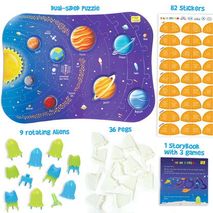Imagimake Mapology Solar System for Kids | Educational Toys for Kids 5-7 | Space Toys | Puzzles for Boys & Girls Ages 4-8 | 6 Year Old Boy Gifts & Girl Gifts
