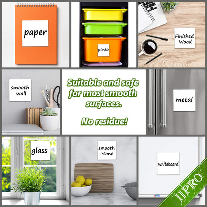 Dry Erase Sticky Notes. Reusable Whiteboard Stickers 4"x4" - 8 Pack. Suitable for All Smooth Surface. Great for Labels, Lists, Reminders and Decals. No Paper Post Notes Again, Its Washable, Removable