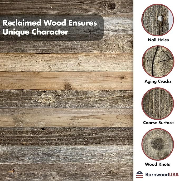 BARNWOODUSA Throw Blanket Ladder – Fully Assembled Reclaimed Wood – Rustic Decorative Ladder for Towels, Quilts, & More – Perfect Decor for Bathroom, Porch, or Living Room,5' x 18" Slate Blue