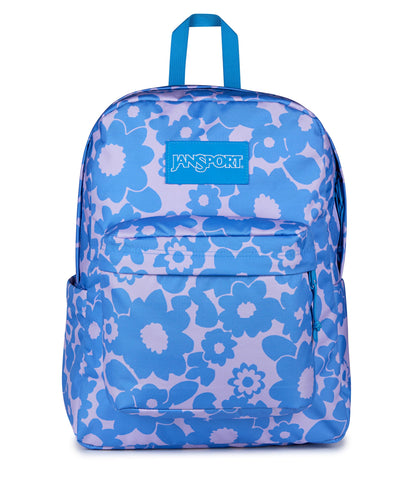 JanSport SuperBreak Plus Backpack with Padded 15-inch Laptop Sleeve and Integrated Bottle Pocket - Spacious and Durable Daypack for Work and Travel - Blossom Bae Blue