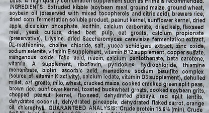 Hari Tropimix Bird Food for Cockatiels and Lovebirds, Hagen Parrot Food with Seeds, Fruit, Vegetables, Vitamins & Amino Acids, 8 Pound (Pack of 1)