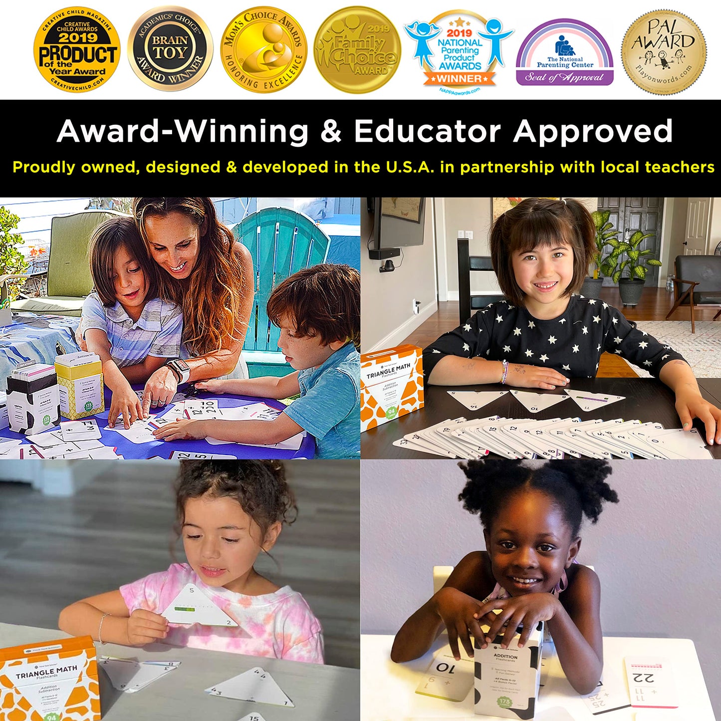 Ultimate Addition & Subtraction Math Mastery Flash Cards Bundle: 722 Equations (All Facts 0-12) for Engaging K-3rd Grade Learning - Fact Family & Single-Fact Cards, Color-Coded, Graphic Illustrations