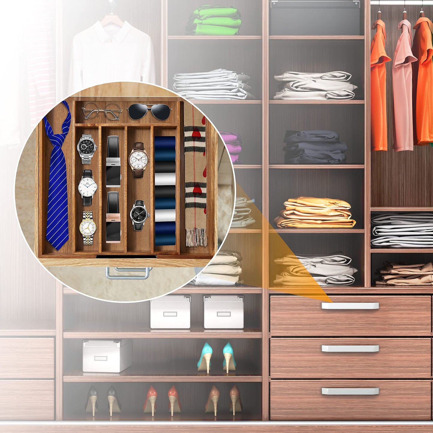 Kitchen Silverware Drawer Organizer and Storage Cabinet Utensil Rack Bathroom Counter Vanity Extra Large Big Cooking Drawer Organizers Countertop Pantry Storage Cabinet Best Kitchen Must Haves 2025