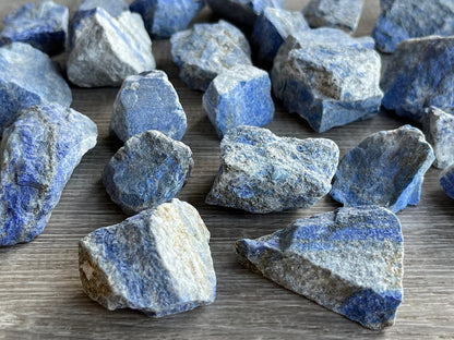 GAF TREASURES Wholesale Raw Lapis Lazuli Crystals, Natural Lapis Lazuli Stone, Natural Rough Lapis Lazuli Crystals, Lapis Lazuli Rough, Healing Crystals (Lapis Lazuli, 0.25 Pound)
