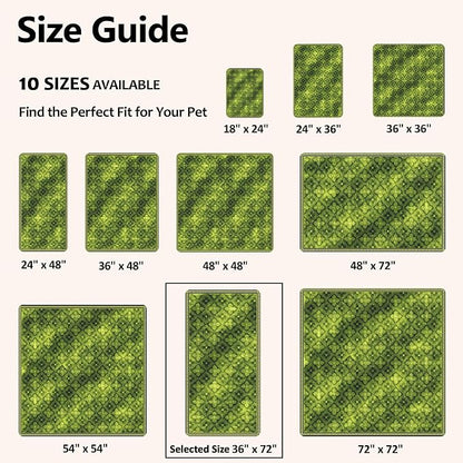 Washable Pee Pads for Dogs, Reusable Puppy Potty Training Pads, Ultra-Absorbent Thick Waterproof Leak-Proof Non-Slip Pads & Mat for Crate, Playpen, Floor, Whelping & Housebreaking , 2 Pack 36"x72"