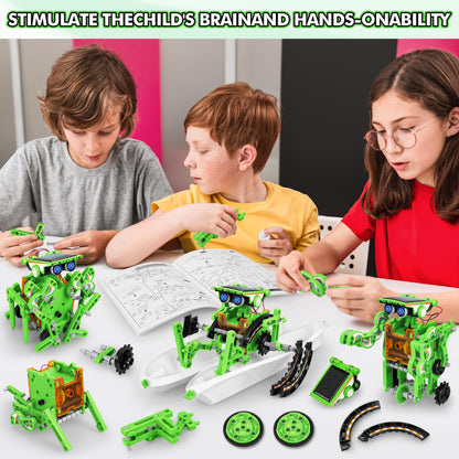 STEM 13-in-1 Education Solar Power Robots Toys for Boys Age 8-12, Educational Toy Science Kits for Kids Experiment Robotics Set Birthday Gifts for 8 9 10 11 12 Years Old