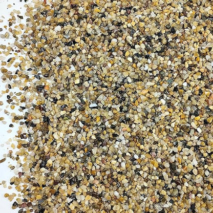 40LB Coarse Sand, Colored Rocks Pebbles, Quartz Sand for Cactus Bonsai, Succulent Plant Bonsai Paving, Vase Filling Decoration, Natural Sand for Fish Tank Decoration Paving(2-4mm)