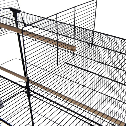 Prevue Pet Products Playtop Flight Bird Cage with Stand - F085, Black