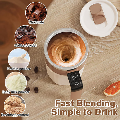Lanchic Self Stirring Mug,Self Stirring Coffee Mug,Suitable for Coffee, Milk, Cocoa and Other Beverages (Black)