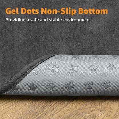 Washable Dog Pee Pads 24x36 2Pack Reusable, Absorb Dog Mats Non-Slip for Puppy Training, Whelping, Potty, Playpen, Crate