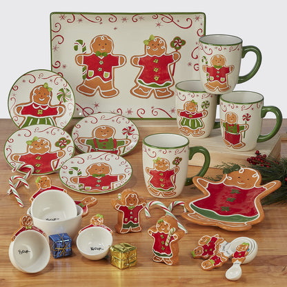 Certified International Holiday Magic Gingerbread 3-D Cookie Jar, 72 oz.