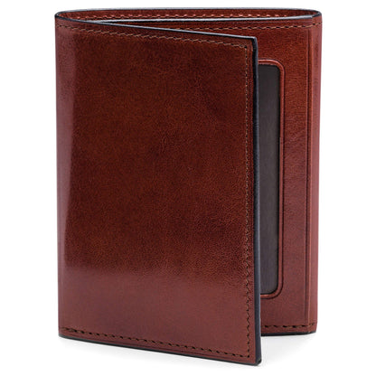 Bosca | Men’s Double I.D. Trifold Wallet w/RFID Blocking in Italian Old Leather