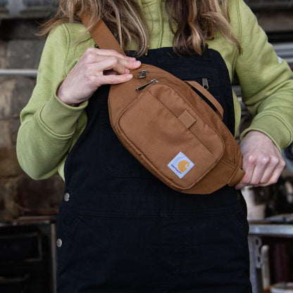 Carhartt Classic Adjustable Sling Bag, Durable, 600-Denier Water Resistant Hip Pack, Essential Waist Pack (Black)
