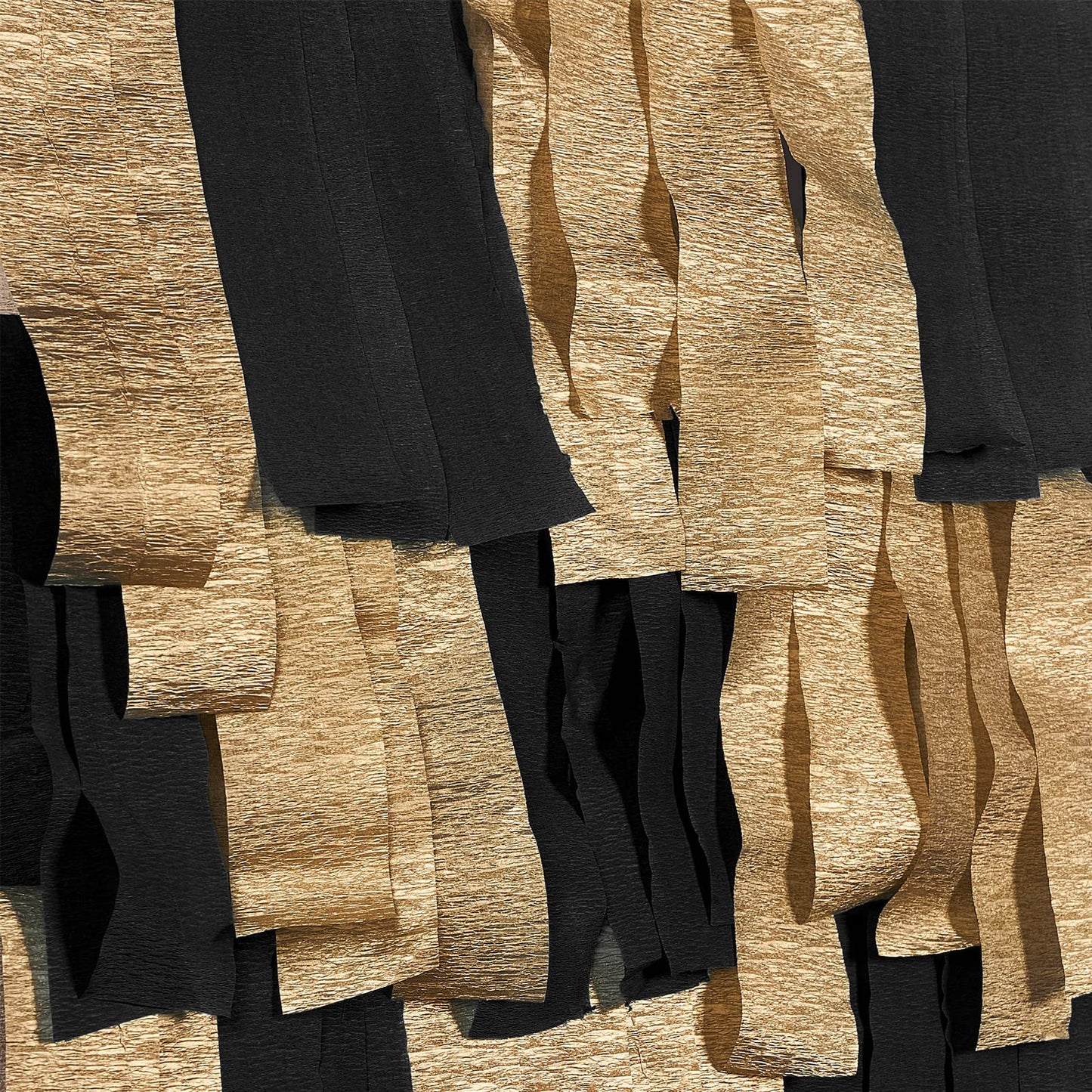 PartyWoo Crepe Paper Streamers 4 Rolls 328ft, Pack of Black and Gold Crepe Paper for Party, Wedding, Birthday, New Year's Eve Decorations (1.8 Inch x 82 Ft/Roll)