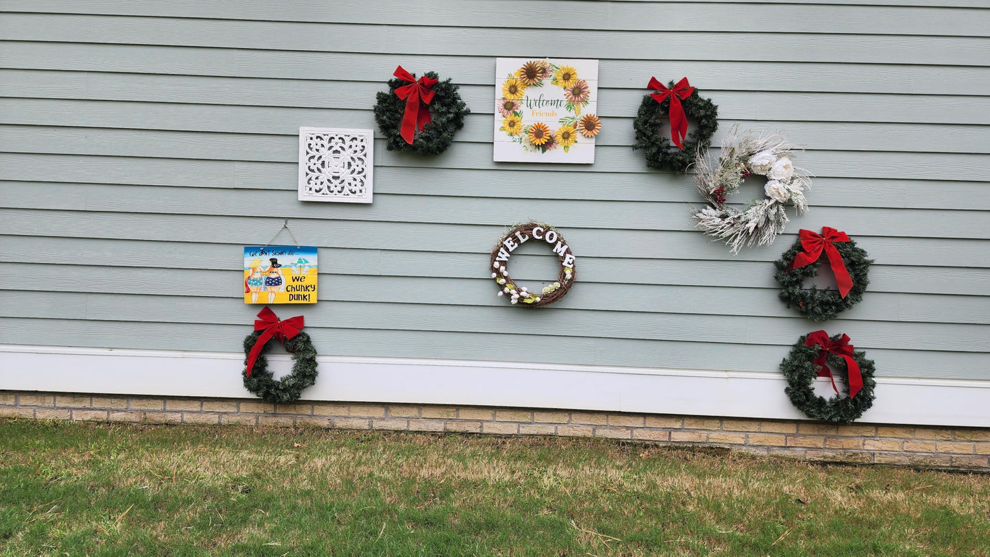 NoDamageHooks The Original for Fiber Cement Board siding ONLY! (8 Hooks and 1 Tool) - Invented, Patented and Made in the USA!