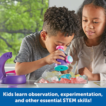 Learning Resources Primary Science Deluxe Lab Set - 45 Pieces, Ages 3+, Experiments for Kids, STEM Toys, Sensory Tube, Microscope for Students