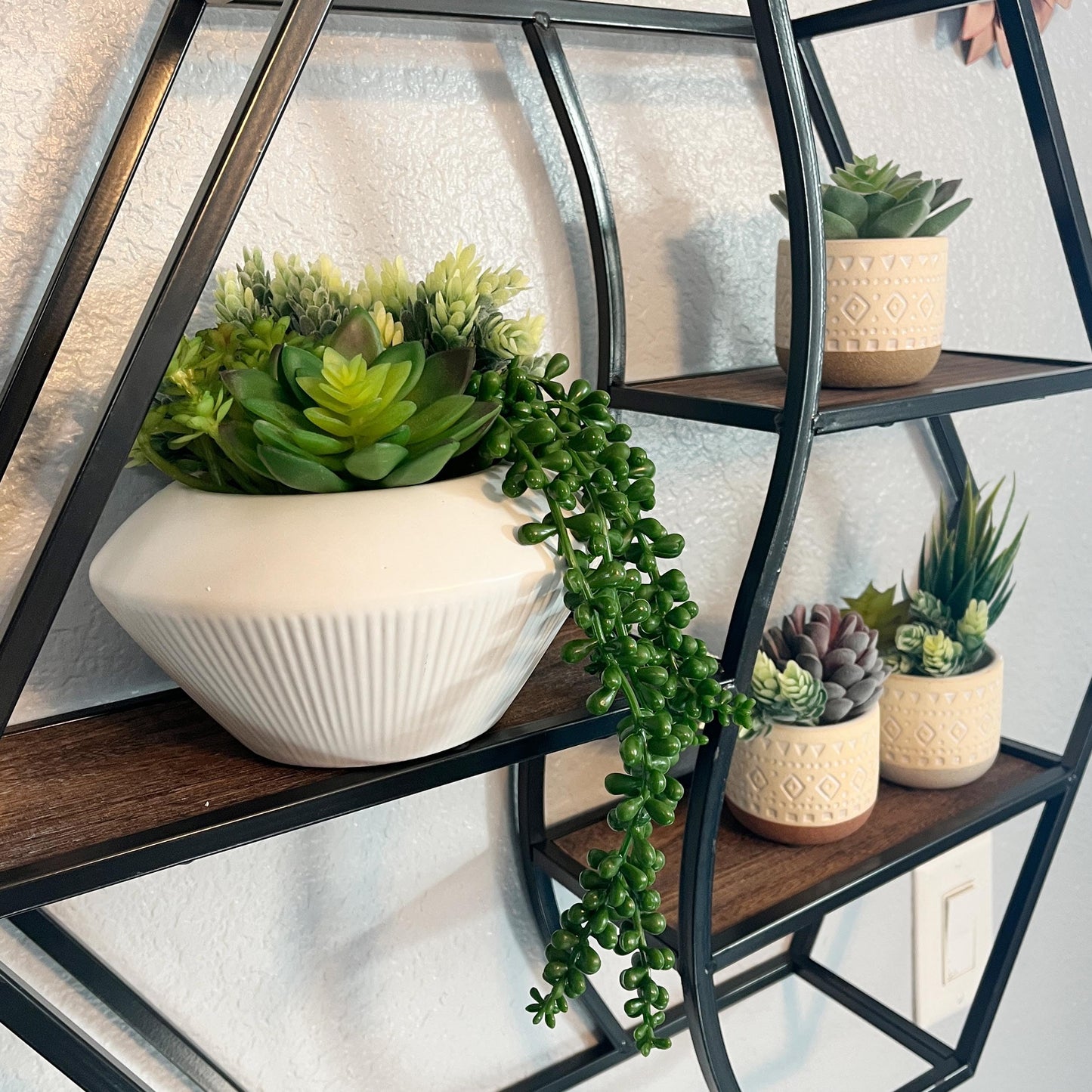 Admired by Nature 7.5" Ceramic Flower Planter Decorative Pot for Indoor Plant Succulent Home Décor, White