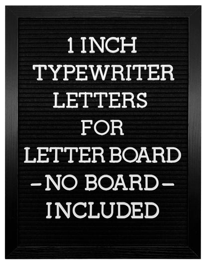 G GAMIT Felt Letter Board Letters Set - Pre-cut 418pcs Nonstandard 1inch White Typewriter Letters Only (No Board Included)