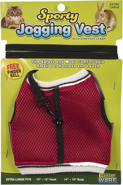 Ware Manufacturing Nylon Walk-N-Vest Pet Harness and Leash for Small Pets, Extra Large - Colors May Vary