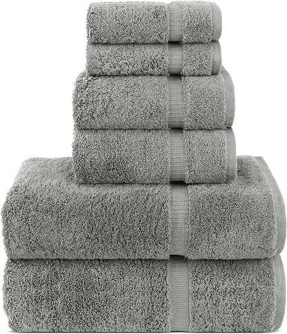 Chakir Turkish Linens Luxury Spa and Hotel Quality Premium Cotton 6-Piece Towel