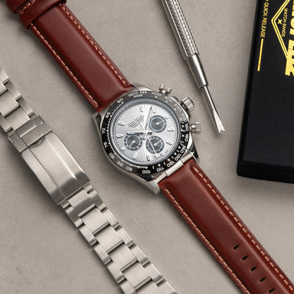 CORROPELLE Leather Watch Bands Quick Release, Elegant Top Grain Leather Watch Straps Band Replacement for Men and Women, Watch and Smartwatch, Choice of Width 18mm 19mm 20mm 21mm 22mm