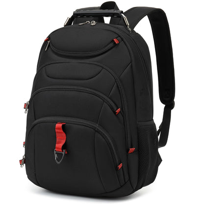 Boavan Laptop Backpack for men, 15.6 inch Laptop Bag with USB Port, Waterproof Travel Work Backpack Purse, Anti-Theft Teacher Nurse Doctor Casual Bookbags Office Business backpack，Black
