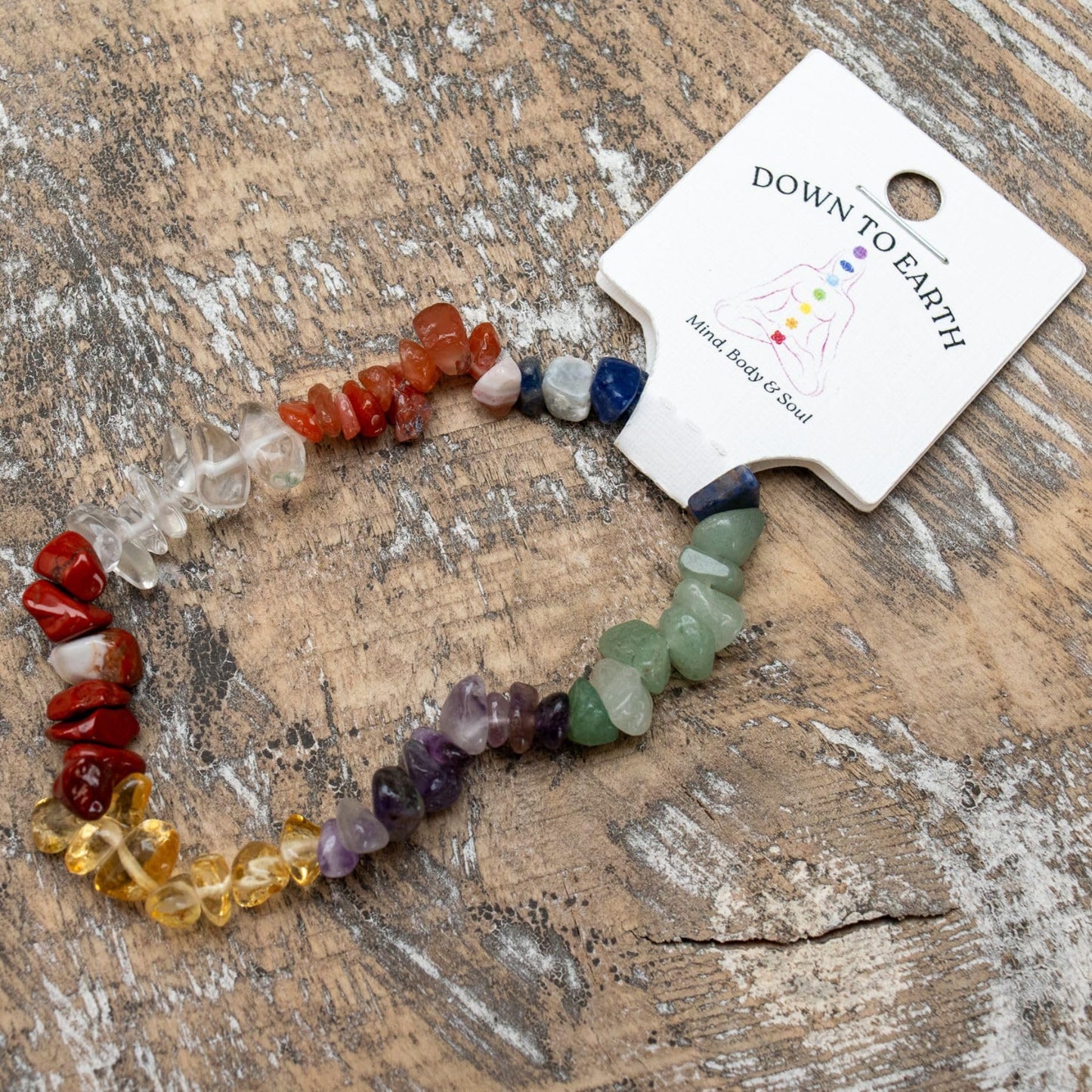 Down To Earth Pink Opal Natural Gemstone Bracelets, Chakra Crystal Healing Chip Stretch Bracelets, Gemstone Polished Irregular Crystals, Crystal Irregular Chips Beads Stretch Bracelets (Pink Opal)