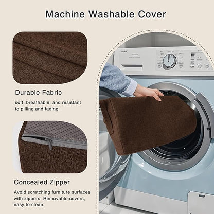 OVOV Recliner Cushions for Elderly 20"x20"x4" Thick Seat Cushion for Recliner Chair Large Square Non Slip Chair Pads with Washable Cover for Armchair Couch Coffee