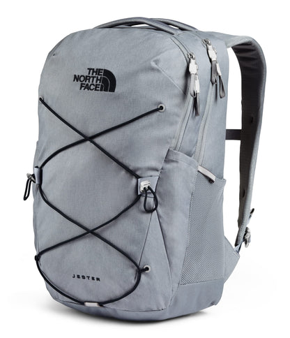 The North Face Jester Everyday Laptop Backpack | Commuter Daypack with Water Repellent Finish, 16" Laptop Sleeve, Huge Main Compartment, Mid Grey Dark Heather/TNF Black,One Size