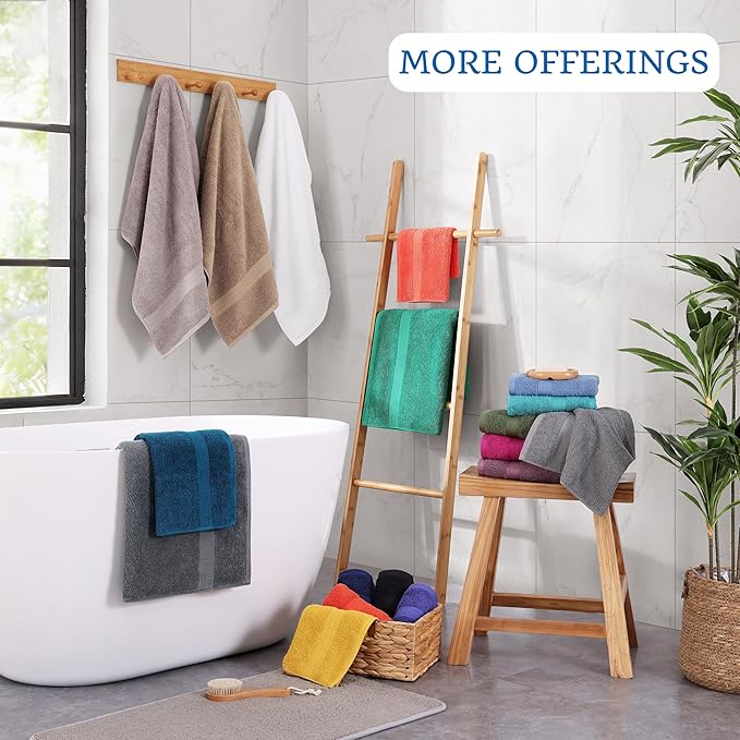 LANE LINEN Bath Towels 4 Pack