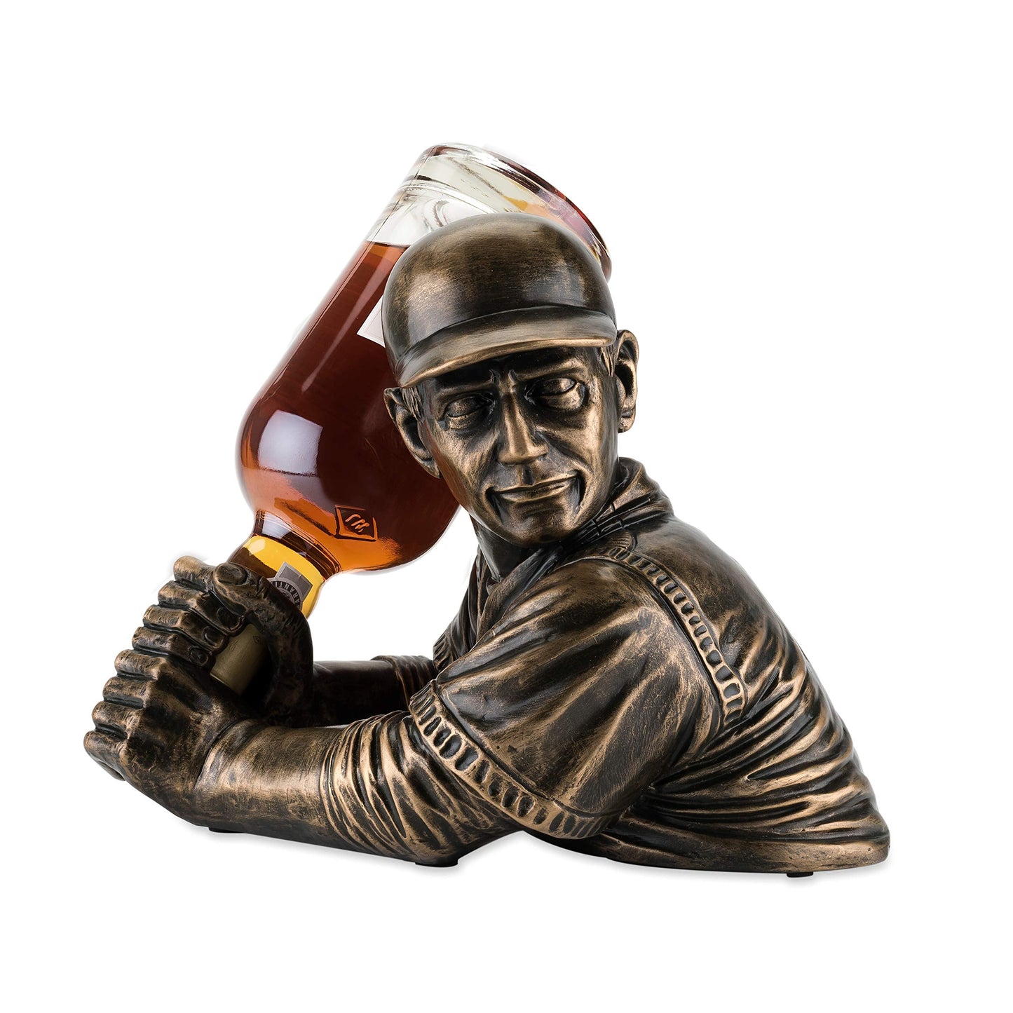 Foster & Rye Baseball Wine Holder - Single Wine Bottle Holder Baseball Player - Funny Wine Holder - Holds 1 Standard Wine Bottle Set of 1
