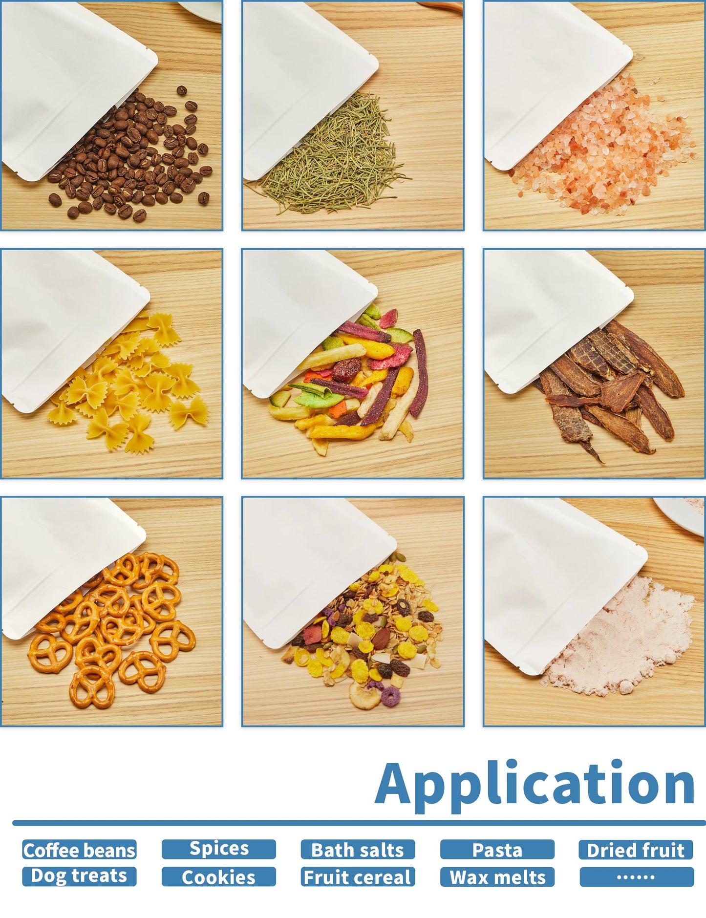 FireKylin 100 Pcs Brown Paper Bags with Window, 7.9" x 11.8" Stand Up Pouches Bags, Zipper Food Storage Bags for Packaging Products, Reusable, Sealable