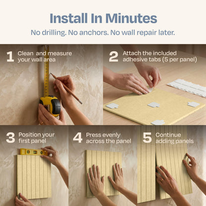 Ekkogo X-Large Cork Board Alternative 12-Pack Felt Bulletin Board Thick and Decorative Pin Board for Home Office Walls 47.24 x 35.43 Inches with 72 Adhesive Tabs - [Cancun Sand]